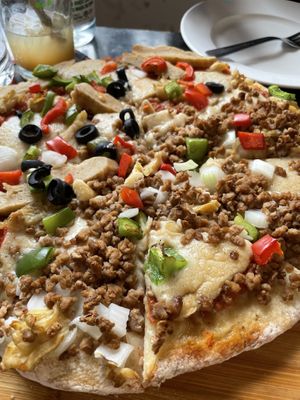 Half n half pizza  at Filthy Vegan in Ho Chi Minh City