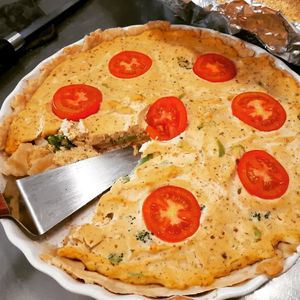 Vegan quiche at Filthy Vegan in Ho Chi Minh City