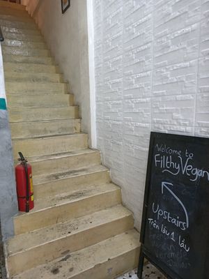 Entrance at Filthy Vegan in Ho Chi Minh City