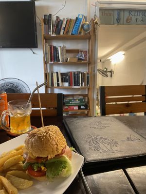 Unreal cashew cheese bacon burger!   at Filthy Vegan in Ho Chi Minh City