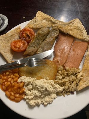 Full English brekkie at Filthy Vegan in Ho Chi Minh City