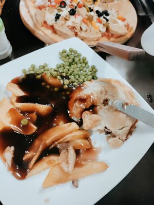 Seitan steak and kidney bean pie mmm at Filthy Vegan in Ho Chi Minh City