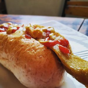 Weekly Special. Curry hotdog 🌭 80,000 at Filthy Vegan in Ho Chi Minh City