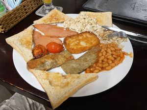 Full English breakfast, 140,000 VND  at Filthy Vegan in Ho Chi Minh City
