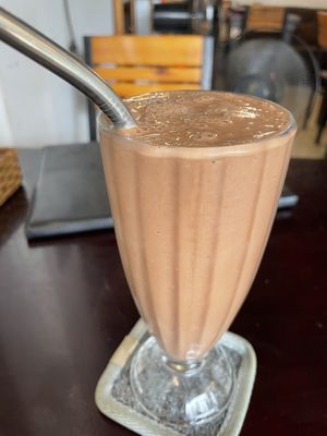 Banana, chocolate, coconut shake, 55,000 VND  at Filthy Vegan in Ho Chi Minh City
