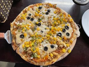 Vegan pizza, 199,000 VND  at Filthy Vegan in Ho Chi Minh City