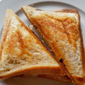 Vegan cashew cheese and onion toastie at Filthy Vegan in Ho Chi Minh City