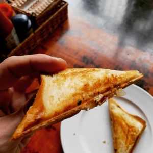 Vegan toastie at Filthy Vegan in Ho Chi Minh City