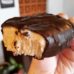 Chocolate and vanilla vegan icecream 60.000 at Filthy Vegan in Ho Chi Minh City