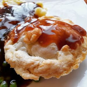 No steak and kidney bean pie at Filthy Vegan in Ho Chi Minh City