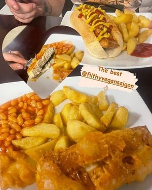 No Fish and Chips at Filthy Vegan in Ho Chi Minh City