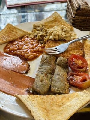 Full English breakfast (140.000 VND)  at Filthy Vegan in Ho Chi Minh City
