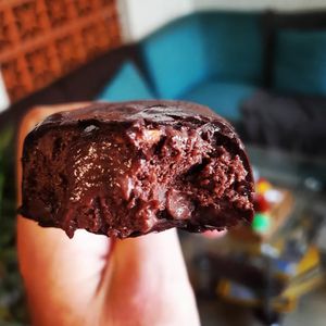 Double chocolate vegan icecream 60.000 at Filthy Vegan in Ho Chi Minh City