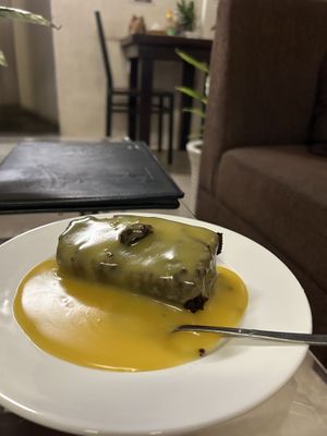 Brownie with custard  at Filthy Vegan in Ho Chi Minh City