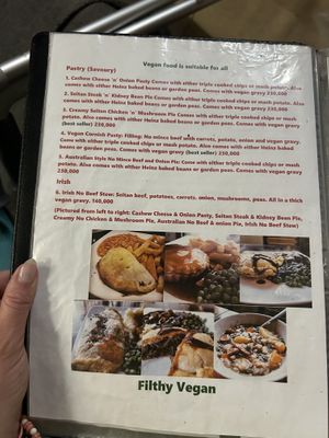 Menu  at Filthy Vegan in Ho Chi Minh City