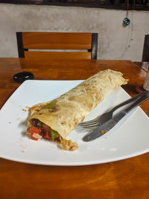 Bean burrito at Filthy Vegan in Ho Chi Minh City