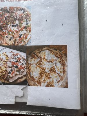 Beans on pizza - council house heritage   at Filthy Vegan in Ho Chi Minh City