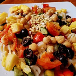 Chickpea Pasta Salad at Filthy Vegan in Ho Chi Minh City