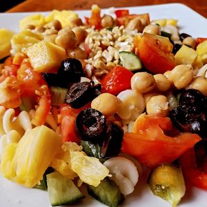 Chickpea Pasta Salad at Filthy Vegan in Ho Chi Minh City