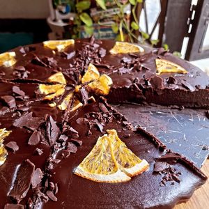 Chocolate Orange Ganache 99,000 at Filthy Vegan in Ho Chi Minh City