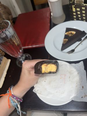 Peach ‘Magnum’ inside  at Filthy Vegan in Ho Chi Minh City