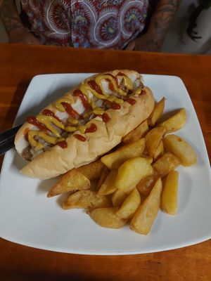 Hot dog at Filthy Vegan in Ho Chi Minh City