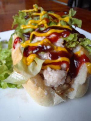 The Beast. Vegan hotdog 115,000 Dong at Filthy Vegan in Ho Chi Minh City