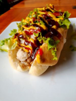 The Beast vegan hotdog 115,000 Dong at Filthy Vegan in Ho Chi Minh City