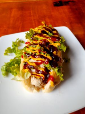 The Beast vegan hotdog 115,000 Dong at Filthy Vegan in Ho Chi Minh City