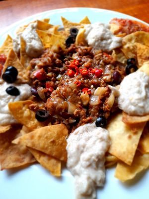 Vegan nachos at Filthy Vegan in Ho Chi Minh City