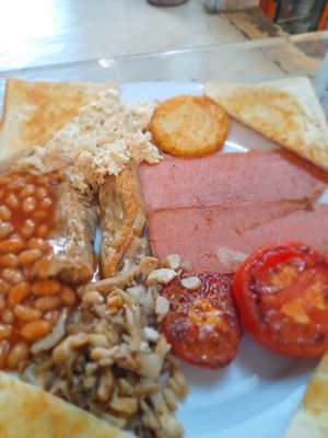 Vegan full English Breakfast at Filthy Vegan in Ho Chi Minh City