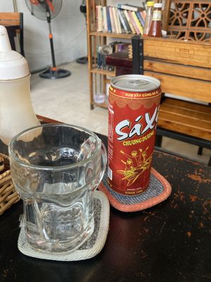 Sa Xi - local dr. Pepper  at Filthy Vegan in Ho Chi Minh City