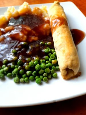 Vegan sausage roll at Filthy Vegan in Ho Chi Minh City