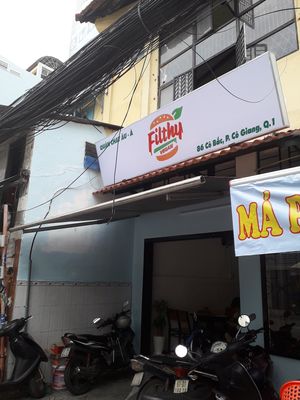 The front of the restaurant at Filthy Vegan in Ho Chi Minh City