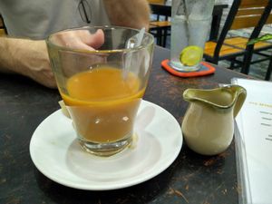 Tea with oat milk. Sorry already drank half of it before remembering to take a photo at Filthy Vegan in Ho Chi Minh City