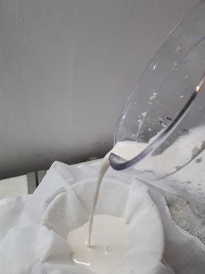 Making oat milk every morning at Filthy Vegan in Ho Chi Minh City