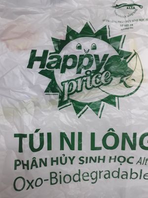 Biodegradable bags and paper for deliveries and take aways. Think green. 😁 at Filthy Vegan in Ho Chi Minh City