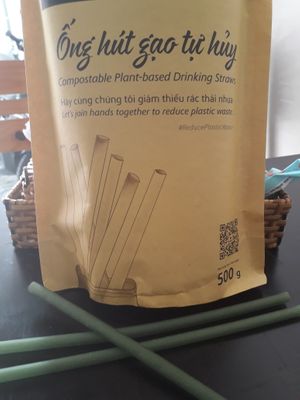 Eat your straw after your drink! at Filthy Vegan in Ho Chi Minh City