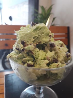 Vegan Mint Choc Chip Ice Cream at Filthy Vegan in Ho Chi Minh City