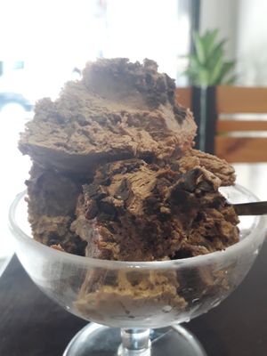Creamy Vegan Chocolate Ice Cream with Choc Chips at Filthy Vegan in Ho Chi Minh City