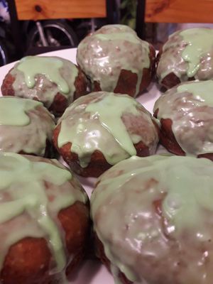 Peppermint donuts at Filthy Vegan in Ho Chi Minh City