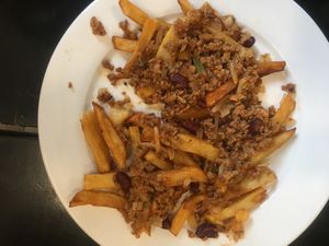 Loaded fries at Filthy Vegan in Ho Chi Minh City