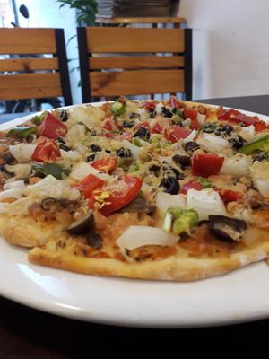 Cashew Pizza at Filthy Vegan in Ho Chi Minh City