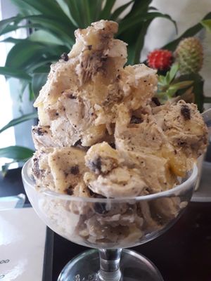 Coffee 'n' Banana ice cream at Filthy Vegan in Ho Chi Minh City