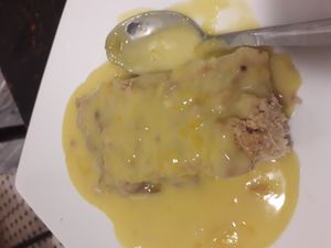 Apple crumble with vegan custard at Filthy Vegan in Ho Chi Minh City
