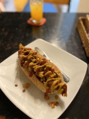 Mexican hot dog, delicious! at Filthy Vegan in Ho Chi Minh City