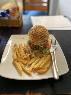 Bean burger, can’t remember the name at Filthy Vegan in Ho Chi Minh City