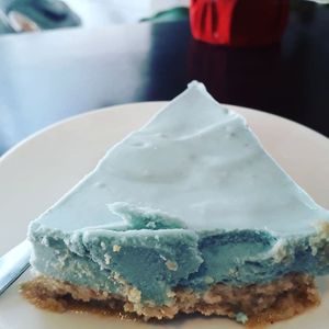 Blueberry cashew cheesecake with tofu at Filthy Vegan in Ho Chi Minh City