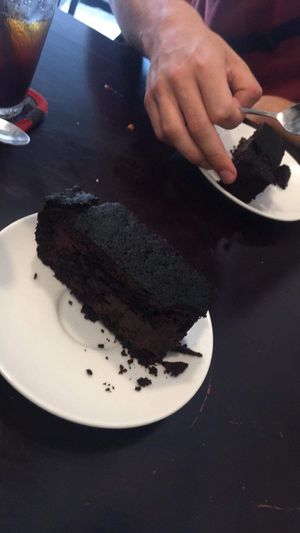 Chocolate brownie at Filthy Vegan in Ho Chi Minh City