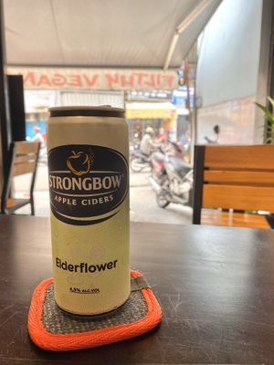 Elderberry coder— other flavors include red berries & gold at Filthy Vegan in Ho Chi Minh City